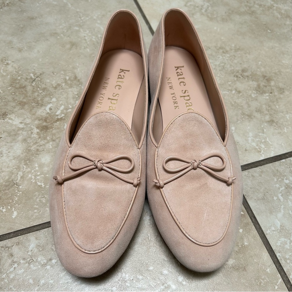 kate spade Blush Pink Suede Loafers
